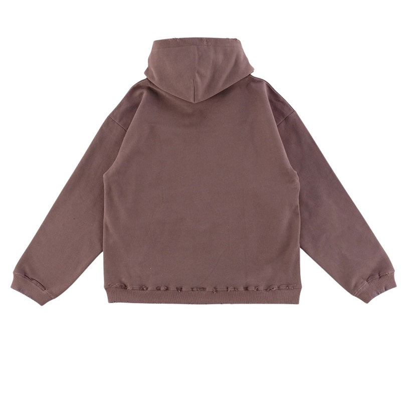 Distressed Action Hoodie