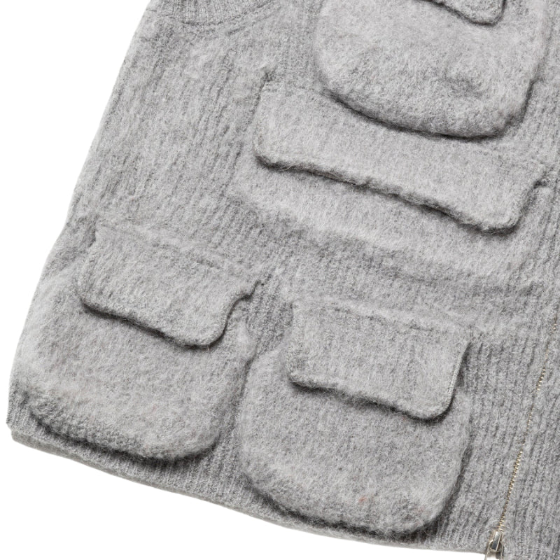 Mohair Knit Luggage Vest