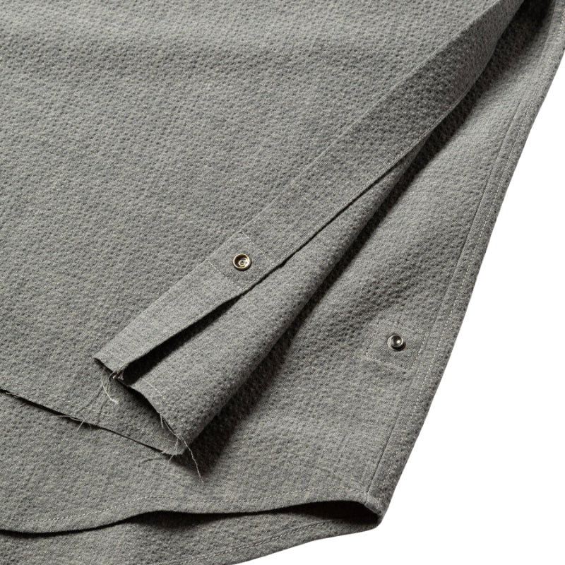 Wool Seersucker Side Slit L/S