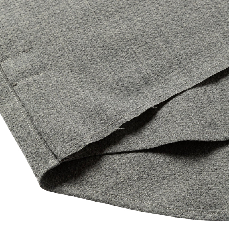 Wool Seersucker Side Slit L/S