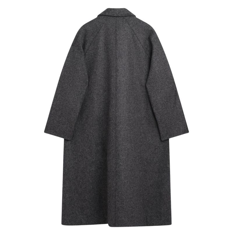 3G WOOL FELT FULLED SHAWL COLLAR COAT